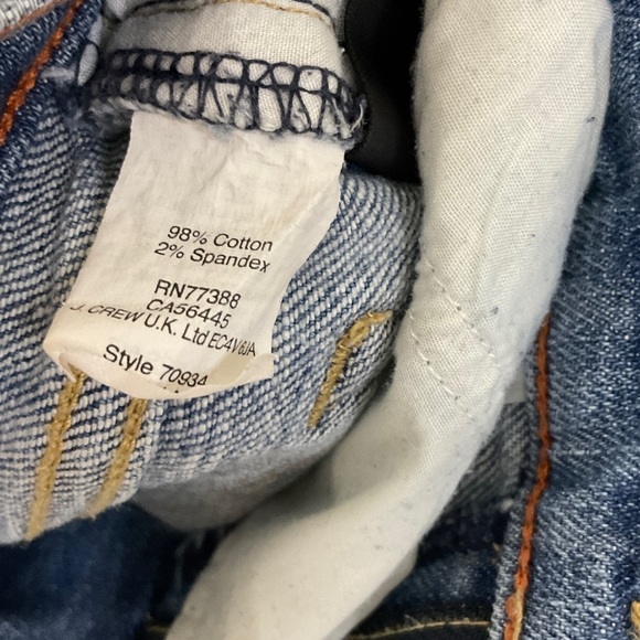 J CREW Jeans Women Medium Rise Skinny Light Wash Casual Stretch Pant Sz 24 T2 - Picture 8 of 10